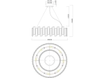 Подвесная люстра Divinare ROMILDA 3512/17 LM-8, 8хE14