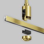 Крепление потолочное Long одинарное 700мм Flarity латунь, TRA159C-S1-BS. TM Maytoni