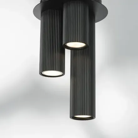 718037 Люстра ROMA 3х28W GU10 (led) MATT BLACK Lightstar