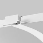 Алюминиевый профиль встраиваемый с вертикальным изгибом ALM-6214TB-S-2M, 636005. TM Maytoni