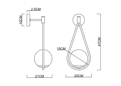 Бра Arte Lamp MATISSE A7765AP-1BK, 1хE14