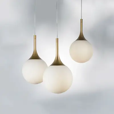 813012 Подвес GLOBO 1х40W E14 gold/white Lightstar