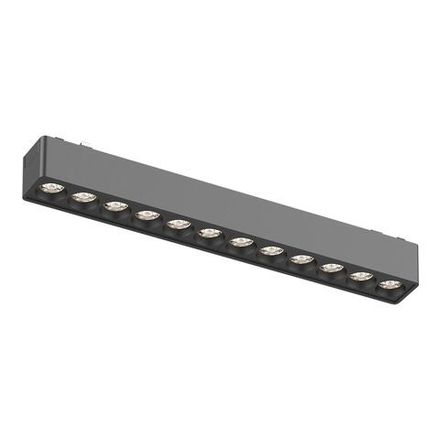 ST673.436.12 Магнитный трековый светильник Черный LED 1*12W 3000K 710Lm Ra&gt;90 36° IP20 L230xW26xH24 48V