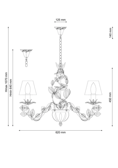 Люстра Lucia Tucci Fiori di rose 107.6