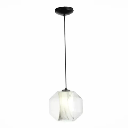 SL1169.113.01 Подвес ST-Luce Черный/Прозрачный, Белый E27 1*40W