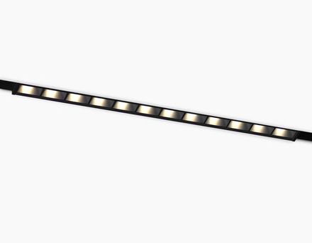 Светильник светодиодный трековый Magnetic 48V 10mm GL2335 BK черный IP20 10W 3CCT 3000/4200/6400K 200*10*37