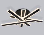 Светильник светодиодный потолочный с пультом FA8906 BK/CH черный/хром 132W 3000K-6400K 620*590*150 (ПДУ РАДИО 2.4G)