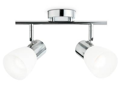 Настенно-потолочный спот TR3963/2 CH/FR хром/белый матовый E27*2 max 40W 200*105*200