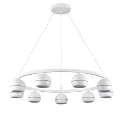 8254/9 COMFI LN25 белый металл Светильник подвесной LED GX53 8*7W 220V LUAZANA