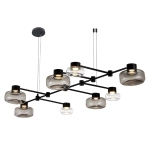 SL6005.403.08 Светильник подвесной ST-Luce Черный/Дымчатый, Прозрачный LED 8*3W 3000K