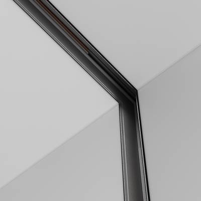 Коннектор угловой внутренний Exility встраиваемый под ГКЛ 12,5 мм, черный, TRA034ICL-42.12B. TM Maytoni