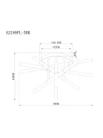 Потолочная люстра Arte Lamp FERNANDO A2199PL-5BK, 1хLED
