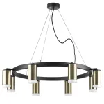LR0183180 Люстра RULLO 8х50W GU10 ЧЕРНЫЙ/БРОНЗА (571018+214431-8+202430-8)