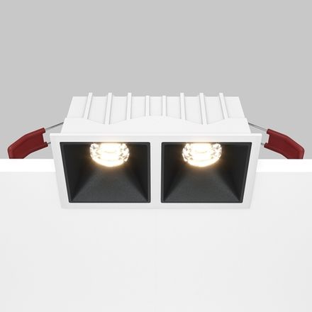 Встраиваемый светильник Alfa LED 3000K 2x10Вт 36°, DL043-02-10W3K-SQ-WB. TM Maytoni