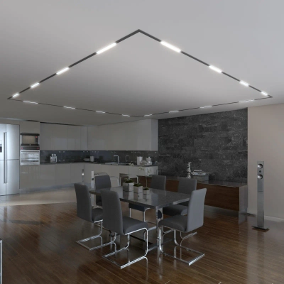 Slim Magnetic Трековый светильник L01 10W 4200K черный 85000/01