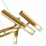 SL1236.203.06 Люстра подвесная ST-Luce Золотистый/Коньячный, Золотистый G9 6*5W