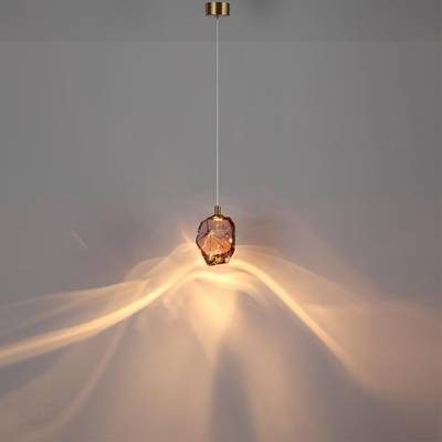 7113/4LB L-VISION ODL25 Подвесной светильник бронзовый/винное стекло/металл IP20 LED 4W 300Лм 3000K 200° 220V GEMME