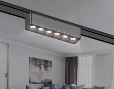 Светильник светодиодный трековый для шинопровода Magnetic Ultra Slim GV1403 BK черный IP20 6W 4200K 48V 24° 122*26*24