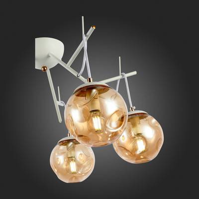 SLE110202-05 Люстра подвесная Белый/Янтарный E14 5*40W