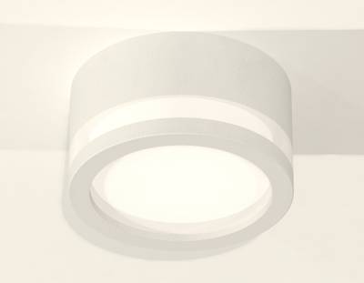 Комплект накладного светильника с акрилом XS8101017 SWH/FR белый песок/белый матовый GX53 (C8101, N8412)