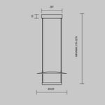 Подвесной светильник Ambience 3000К 23Вт, MOD280PL-L23B3K1. TM Maytoni