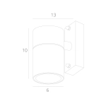 Фасадный светильник Arte Lamp MISTERO A3302AL-1GY, 1хGU10