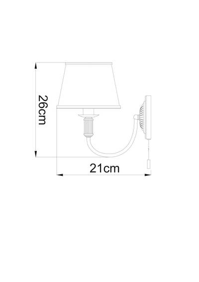 Бра Arte Lamp ALICE A3579AP-1AB, 1хE14