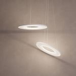 Подвесной светодиодный светильник с абажуром из ткани 101001 LED белый, LED