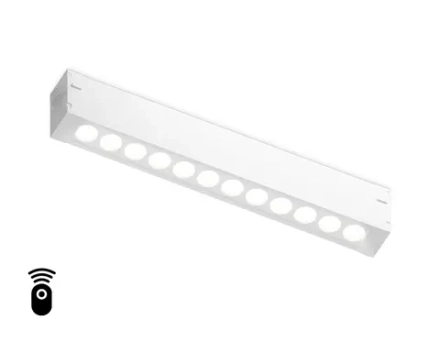 Светильник светодиодный диммируемый для шинопровода Magnetic 220V GL1301 WH белый IP20 12W 3000K-6400K 24° 232*25*42 (Без ПДУ)