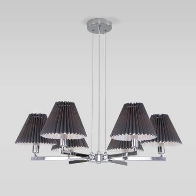 Подвесная люстра с декоративными абажурами 60136/6 хром/графит