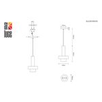 SL1210.503.01 Светильник подвесной ST-Luce Золотистый/Белый GU10 1*5W