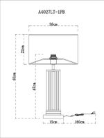 Декоративная настольная лампа Arte Lamp MATAR A4027LT-1PB, 1хE27
