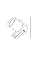Прожектор Arte Lamp MISTERO A3303AL-1WH, 1хGU10