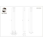 SL101.415.01 Светильник уличный наземный ST-Luce черный/Белый LED 1*3W 4000K