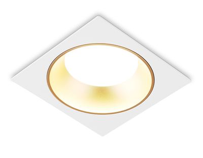 Светильник встраиваемый TN52338 SWH/SGD белый песок/золото песок GX53 max 12W 115*115*25