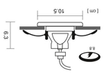 Точечный встраиваемый светильник Arte Lamp TAURUS A6663PL-1WH, 1хGU10