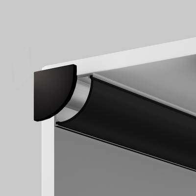 Комплект заглушек (для профиля 16×16) 2 шт., ALM-1616R-B-EC 642029. TM Maytoni