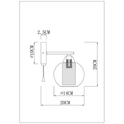 Бра Arte Lamp MANCHESTER A7045AP-1BK, 1хE14