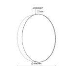 7780/ELN BASICA SN 138 Светильник пластик/белый/черный LED 76Вт 3000/4000/6000К D490 IP43 CCT OPTIMA