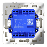 VLS020305 Проходной переключатель встраиваемый VOLTUM S70 двухклавишный 10А, (сталь) (ТМ Maytoni)