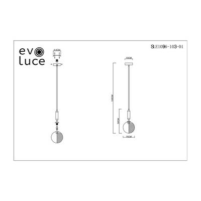 SLE1096-103-01 Подвес Хром/Прозрачный G9 1*5W