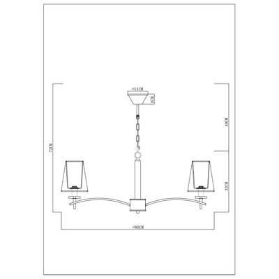Подвесная люстра Arte Lamp KENSINGTON A4098LM-8CC, 8хE14