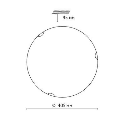 7602/DL SNOK SN Светильник стекло/белое/золото LED 48Вт 4000K D405 IP20 AMMONITE
