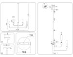 Светильник на штанге LH53252/8 BS/FR латунь/белый матовый E14*8 max 40W D1260*1445