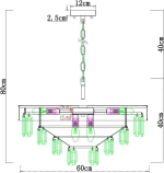 Подвесная люстра Arte Lamp ANNABELLE A1008LM-8GO, 8хE14