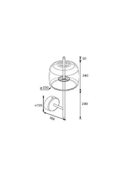 Бра Arte Lamp PADOVA A2404AP-1SM, 1хLED