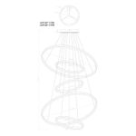 Подвесная люстра Arte Lamp ARKANE A2974SP-137BK, 1хLED