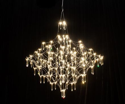 07881-60,02(21) Люстра диммируемая Галанта хром d60 h190 Led 34*0,5W (3000-6000K) с пультом ДУ