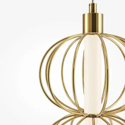 Подвесной светильник Золотая клетка / Golden Cage 3000К 17Вт, MOD216PL-L10G3K. TM Maytoni