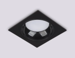 Светильник встраиваемый TN52342 SBK/GBK черный песок/черный глянец GX53 max 12W 115*115*25